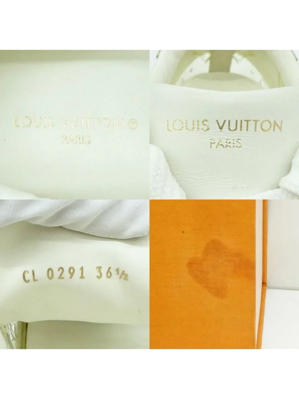 Louis Vuitton Time Out Sneakers White Leather 36.5